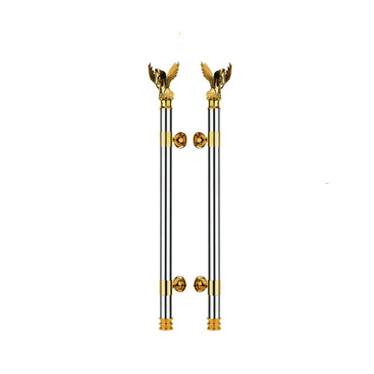 Luxury Brass Door Pull Handle With Decor - OK-710