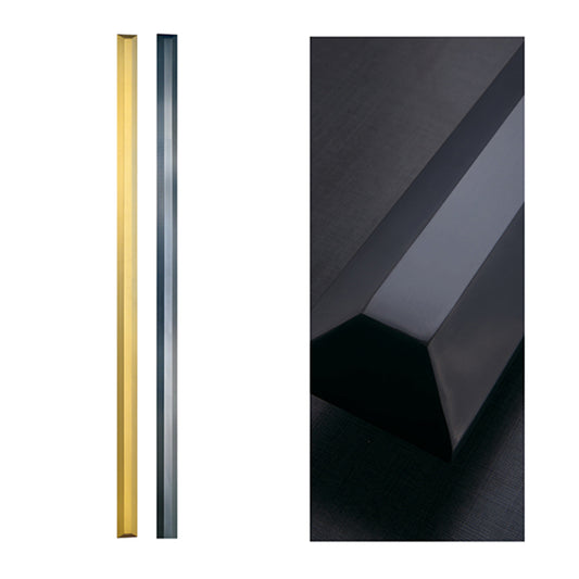Solid Aluminum Glass Door Pull Handle In Matte Black - OK-A091