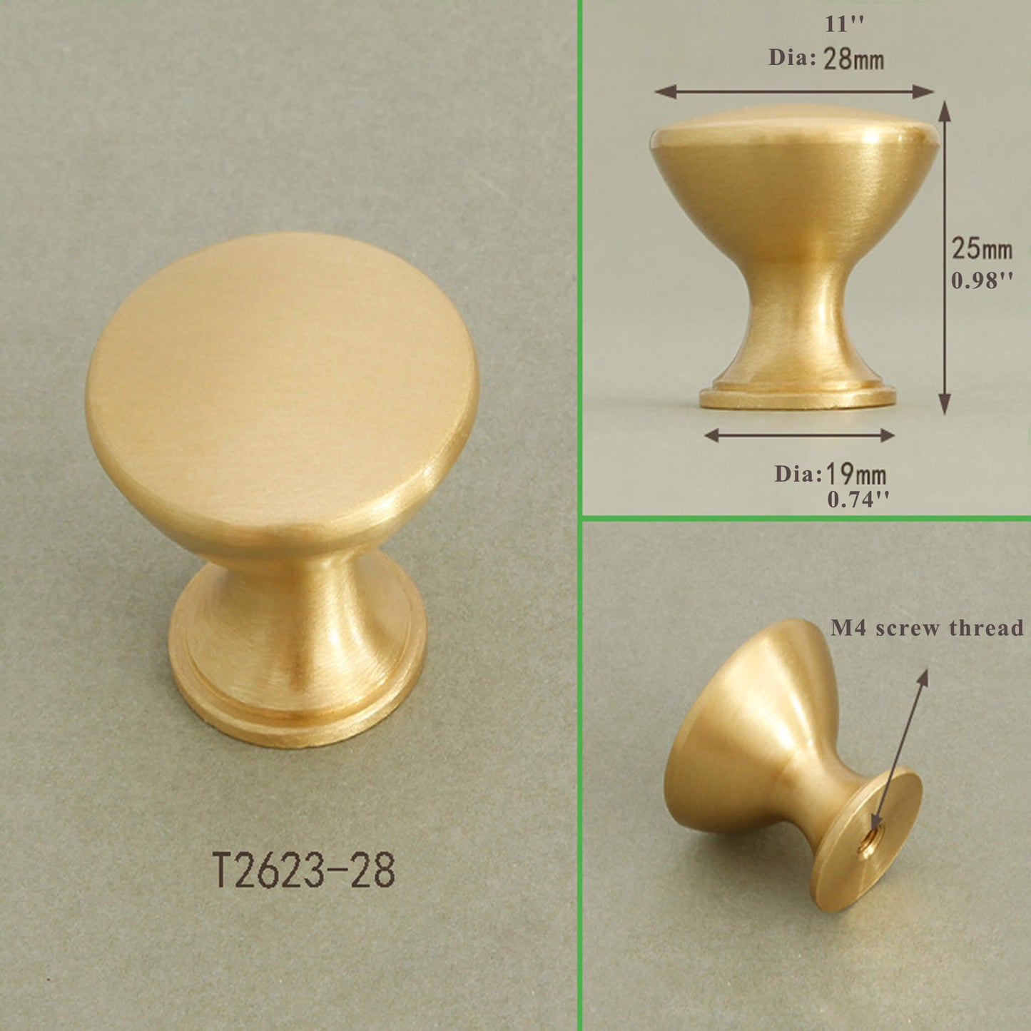 Brass Cabinet Furniture Knobs