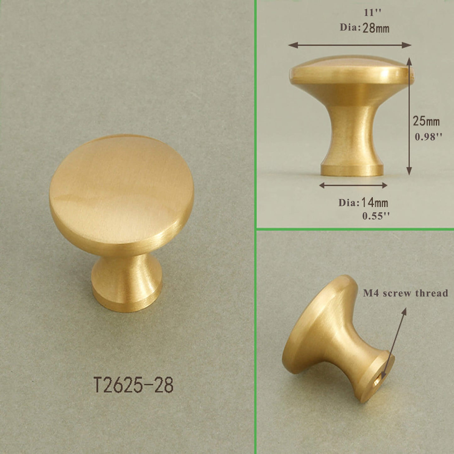 Brass Cabinet Furniture Knobs